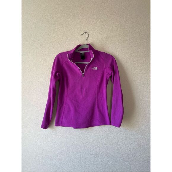 The north face women’s purple fleece half zip size xs - Picture 1 of 7